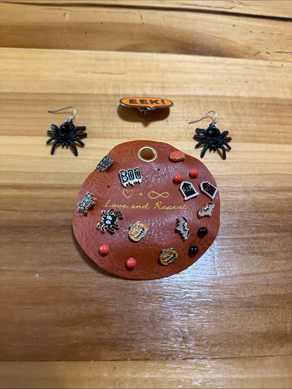 Halloween Earring Set - Orange and Black